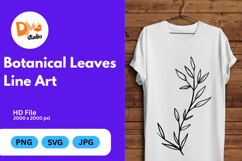 Botanical Leaves Line Art Product Image 1