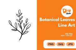 Botanical Leaves Line Art Product Image 1