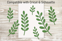 Botanical leaves svg bundle Green foliage Greenery svg Product Image 2