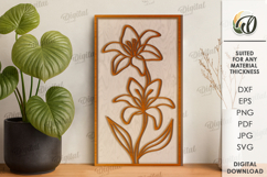 Botanical Line art decors Bundle Laser Cut. Wall Decor SVG Product Image 13