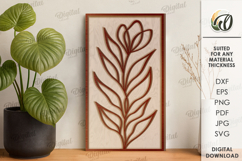 Botanical Line art decors Bundle Laser Cut. Wall Decor SVG Product Image 4