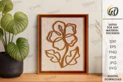 Botanical Line art decors Bundle Laser Cut. Wall Decor SVG Product Image 8