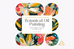 44 Botanical Oil Painting Seamless Patterns Product Image 3