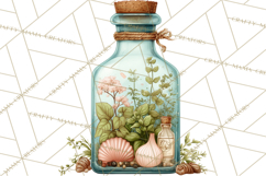Botanical Cottage Pantry Clipart with Rustic Kitchen Herbs Product Image 3