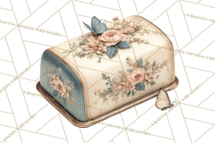 Botanical Cottage Pantry Clipart with Rustic Kitchen Herbs Product Image 4