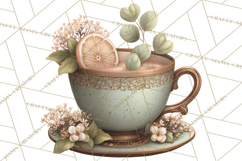 Botanical Cottage Pantry Clipart with Rustic Kitchen Herbs Product Image 5