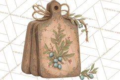 Botanical Cottage Pantry Clipart with Rustic Kitchen Herbs Product Image 4