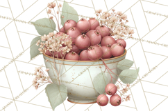 Botanical Cottage Pantry Clipart with Rustic Kitchen Herbs Product Image 4