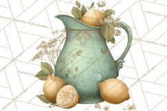 Botanical Cottage Pantry Clipart with Rustic Kitchen Herbs Product Image 3