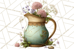 Botanical Cottage Pantry Clipart with Rustic Kitchen Herbs Product Image 4