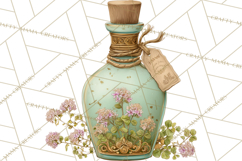 Botanical Cottage Pantry Clipart with Rustic Kitchen Herbs Product Image 3