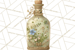 Botanical Cottage Pantry Clipart with Rustic Kitchen Herbs Product Image 2