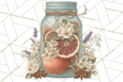 Botanical Cottage Pantry Clipart with Rustic Kitchen Herbs Product Image 3