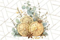 Botanical Cottage Pantry Clipart with Rustic Kitchen Herbs Product Image 4