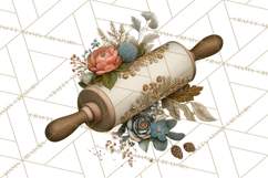 Botanical Cottage Pantry Clipart with Rustic Kitchen Herbs Product Image 2