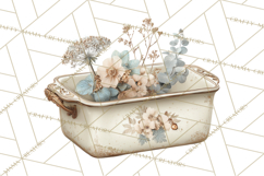 Botanical Cottage Pantry Clipart with Rustic Kitchen Herbs Product Image 2