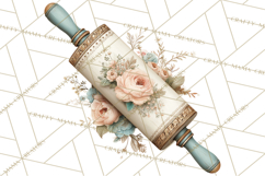 Botanical Cottage Pantry Clipart with Rustic Kitchen Herbs Product Image 4