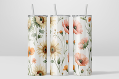 Tumbler Wrap PNG tumbler wrap bundle 6 floral designs 20oz Product Image 2