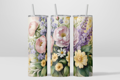 Tumbler Wrap PNG tumbler wrap bundle 6 floral designs 20oz Product Image 3