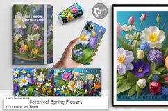 Digital Paper Botanical Spring Flowers Product Image 1