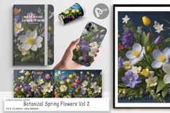 Digital Paper Botanical Spring Flowers Product Image 1