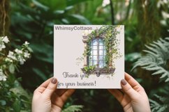 Botanical Vintage Window Clipart, Decorative Ornate Windows Product Image 5