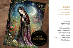Botanical Virgin Mary Illustration Product Image 2