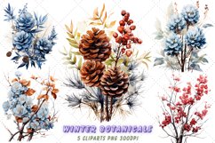 Frosty Flora Watercolor Clipart Bundle,clipart of winter clothes,winter clipart images,cute winter clipart,Winter Floral Prints,Winter Botanicals,Winter Botanical Illustrations,Winter Botanical Decor,Winter Botanical Art Bundle,Winter Botanical Watercolor