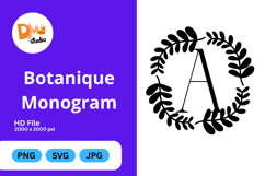 Botanique Monogram - Elegant Floral Letter Frames Product Image 1
