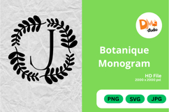 Botanique Monogram - Elegant Floral Letter Frames Product Image 1