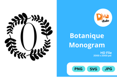 Botanique Monogram - Elegant Floral Letter Frames Product Image 1