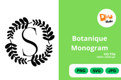 Botanique Monogram - Elegant Floral Letter Frames Product Image 1