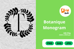 Botanique Monogram - Elegant Floral Letter Frames Product Image 1