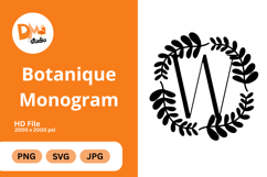 Botanique Monogram - Elegant Floral Letter Frames Product Image 1