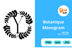 Botanique Monogram - Elegant Floral Letter Frames Product Image 1