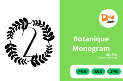 Botanique Monogram - Elegant Floral Letter Frames Product Image 1