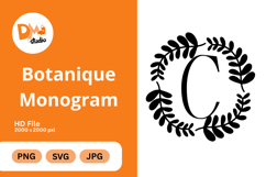 Botanique Monogram - Elegant Floral Letter Frames Product Image 1