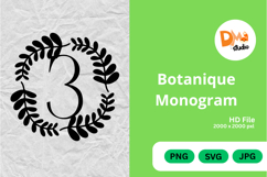 Botanique Monogram - Elegant Floral Letter Frames Product Image 1
