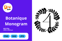 Botanique Monogram - Elegant Floral Letter Frames Product Image 1
