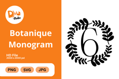 Botanique Monogram - Elegant Floral Letter Frames Product Image 1