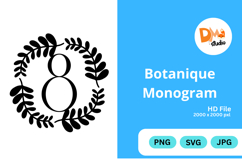 Botanique Monogram - Elegant Floral Letter Frames Product Image 1