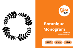 Botanique Monogram - Elegant Floral Letter Frames Product Image 1