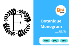 Botanique Monogram - Elegant Floral Letter Frames Product Image 1