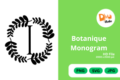 Botanique Monogram - Elegant Floral Letter Frames Product Image 1