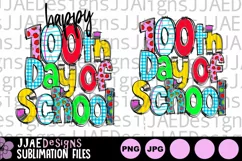100th Day of School PNG Graphic| 100th Day Sublimation Product Image 1