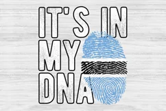It's in my DNA Botswana Flag Fingerprint PNG Sublimation Product Image 1