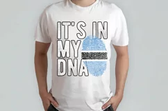 It's in my DNA Botswana Flag Fingerprint PNG Sublimation Product Image 2