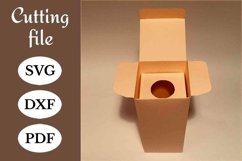 Bottle box template, bottle packaging, bottle container, A3 Product Image 1