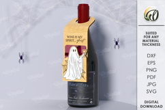 Bottle neck pendant with gift card holder. Gift idea SVG Product Image 1