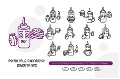 Bottle Saus Expression Illustrations Product Image 1